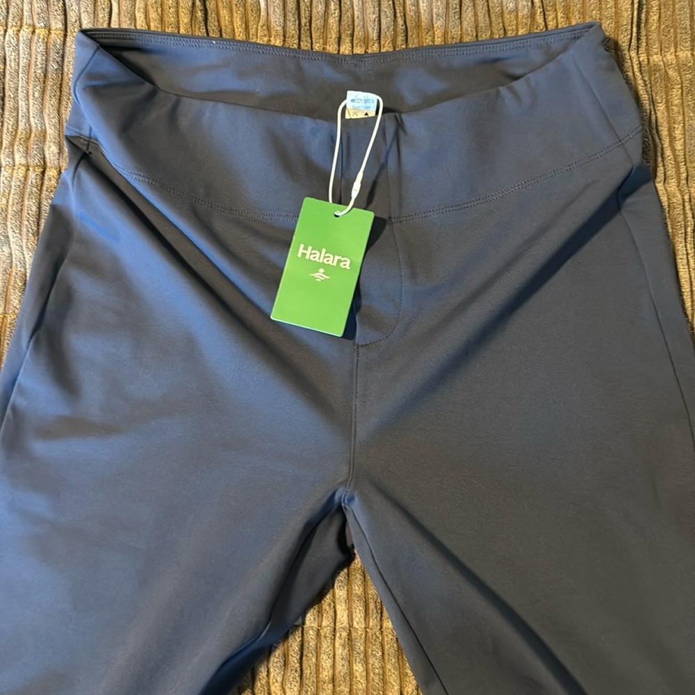 Halara flex high waisted back side pocket slight flare work pants